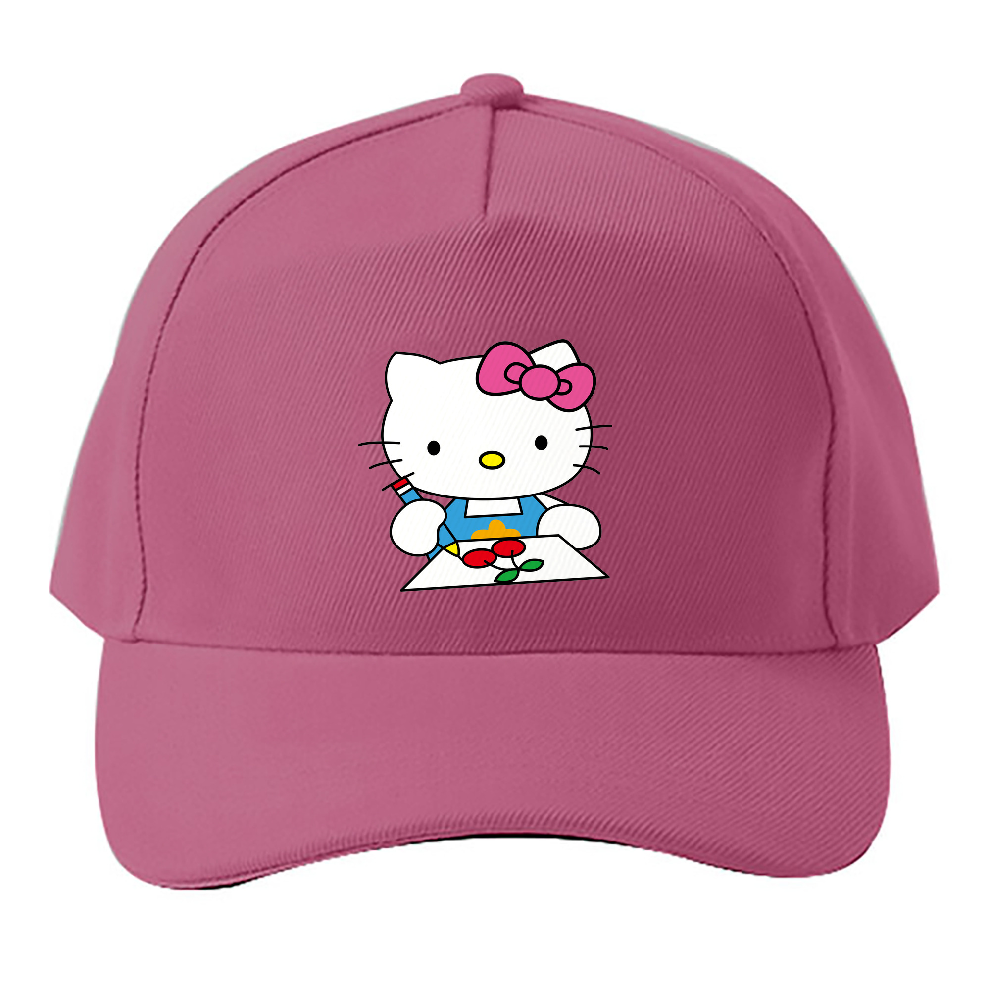 （画像用） Hello Kitty ハローキティ ベースボールキャップ 綿100％ 男女兼用 帽子 スポーツ